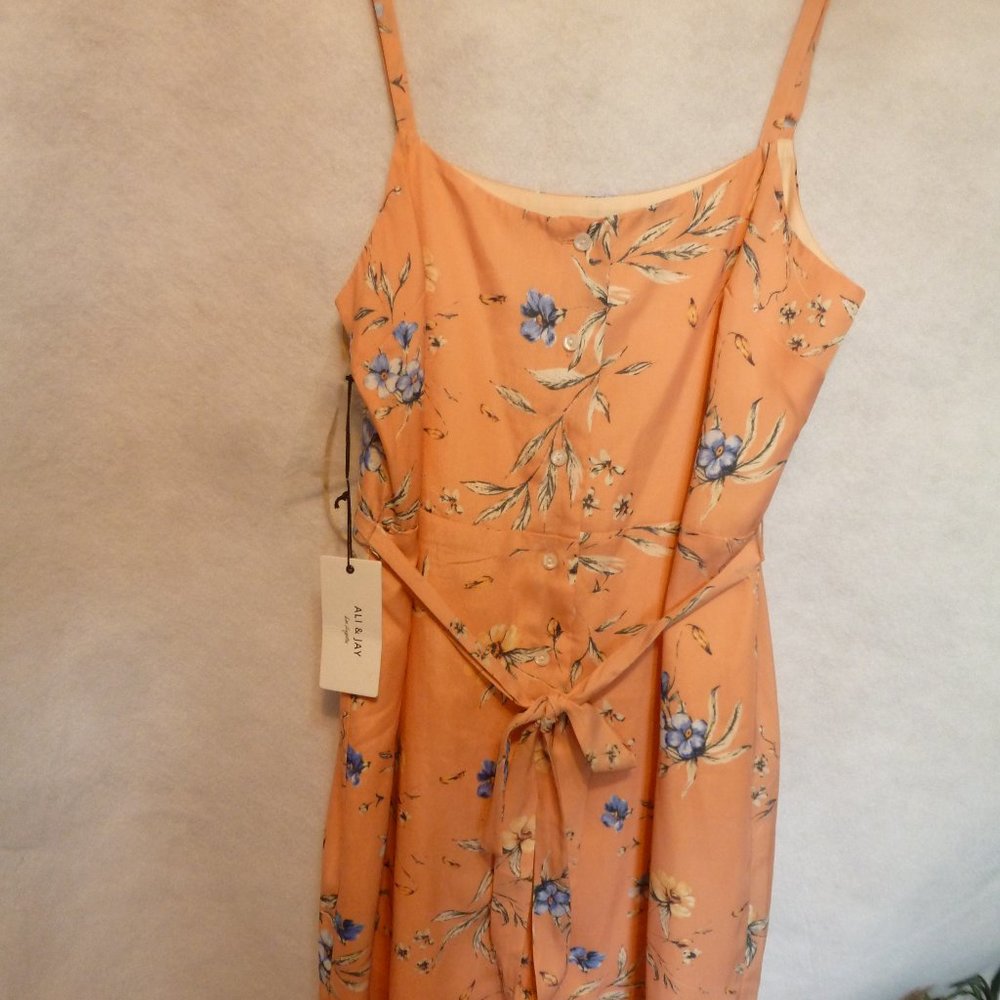 Ali & Jay Summer Sexy Flower Fricking Dress new